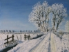 Schneelandschaft Liliane Schaad 50x40